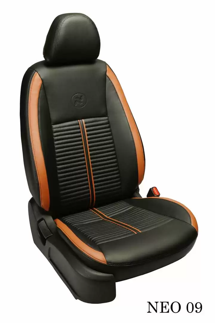 Orange and deals black seat covers